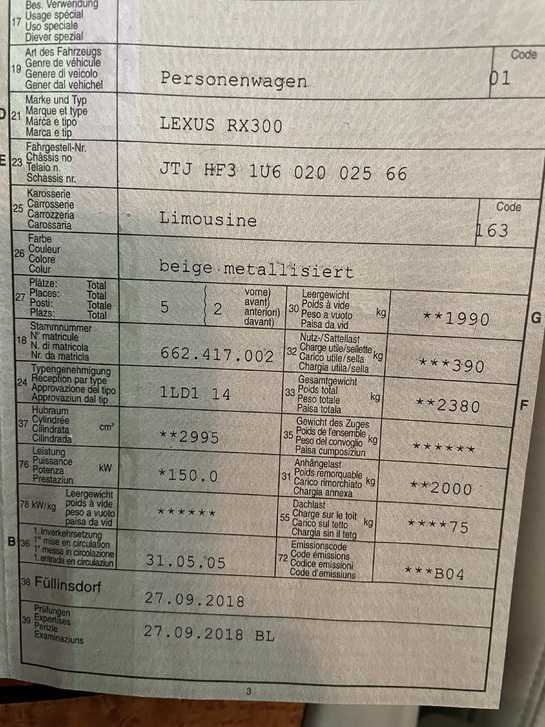 Gebrauchtwagen Lexus RX300 - Top-Zustand und Preis Lexus