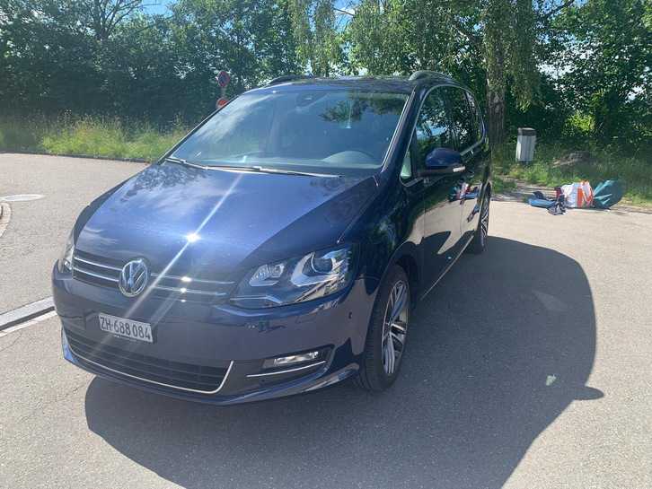 Familienauto VW Sharan 2.0 TDI Highline, Top-Ausstattung VW