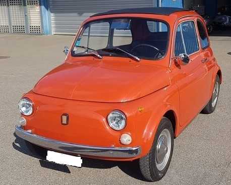 Fiat 500 Oldtimer mit Veteraneneintrag, Top-Zustand Fiat